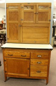 Early 20th Century Oak Hoosier Cabinet