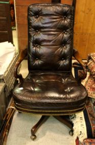 Faux Leather Swivel Office Chair