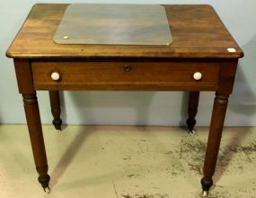 Walnut One Drawer Table