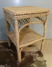 Wicker Side Table