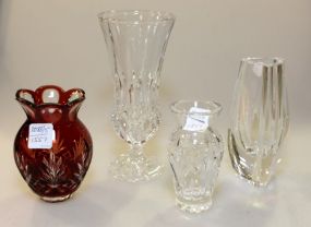 Four Various Glass Vases