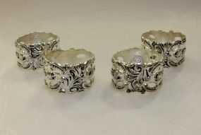 Set of Four Silverart Napkin Rings