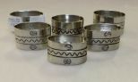 Six 95% Furo Napkin Rings