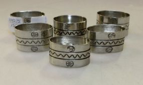 Six 95% Furo Napkin Rings