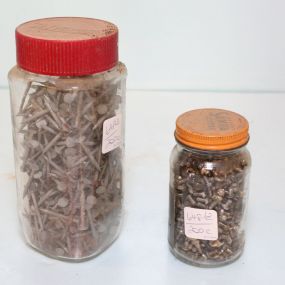 Small Jar of Nails & Screws