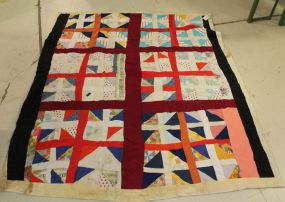 Hand Made Multi Colored Quilt
