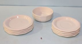 Nine Pieces of Pfaltzgraff Dishes