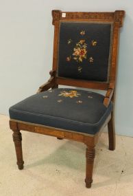 Walnut East Lake Needlepoint Side Chair