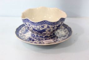 Blue and White Bowl & Underplate