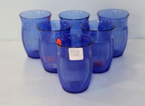 Set of Six Depression Glasses