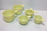 Set of Six Jadite Measuring Cups