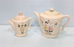 Small Porcelain Teapot & Coffee Pot