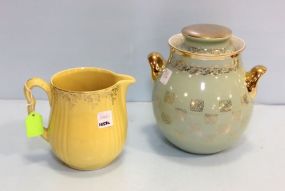 Hall Pitcher & Covered Jar