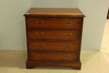 Mahogany Two Drawer Filing Cabinet