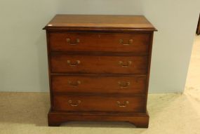 Mahogany Two Drawer Filing Cabinet