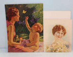 Several Prints of Lady, Mother & Child