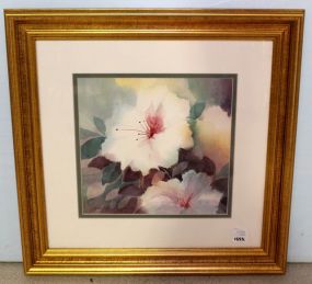 Watercolor of Flowers Signed Jane Shelton Smith