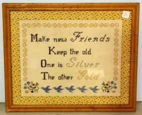 Make New Friends Stitchwork