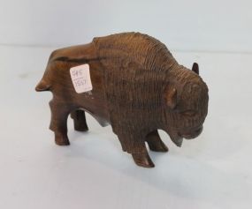 Carved Rosewood Buffalo