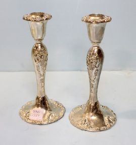 Pair of Silver Art Company Candlesticks