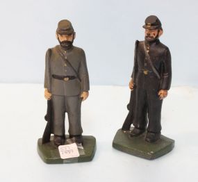 Iron Bookends of Soldiers