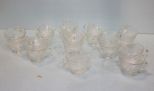 Nineteen Clear Punch Cups