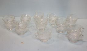 Nineteen Clear Punch Cups