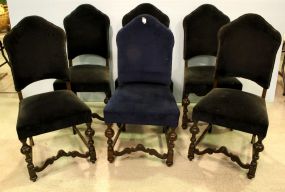 Set of Six Jacobean Style Side Chairs
