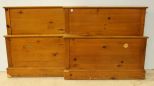 Pair of Knotty Pine Twin Beds