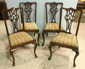 Set of Four Queen Anne Side Chairs