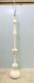 Fancy White Lacquer Floor Lamp