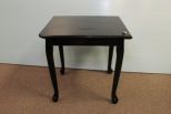 Small Square Painted Black Table 