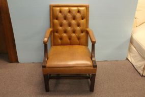 Faux Leather Armchair 