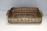 Large Etched Castilian Tray