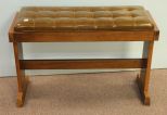 Leather Tufted Bench