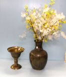 Two Brass Vases