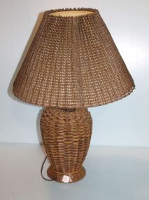 Wicker Style Lamp