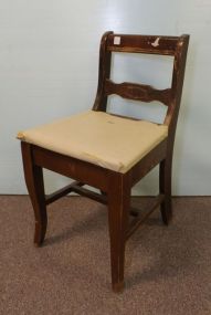 Lift Seat Walnut Chair