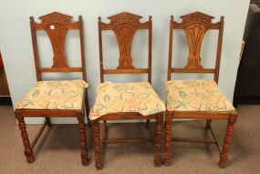 Three Oak Depression Chairs