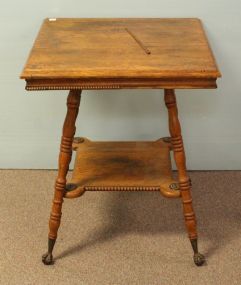 Oak Clawfoot Center Table