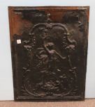 Tin Fireplace Cover with Angel Design