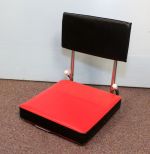 Folding Black and Red Stadium Seat