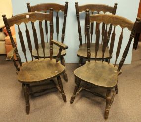 Four Arrow Back Chairs