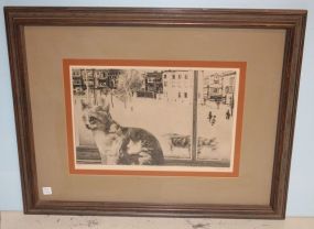 Limited Edition Print of Cat at the Window