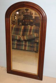 Victorian Walnut Dome Top Mirror