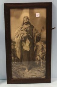 Jesus with Sheep Picture