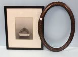 Rowboat Picture & Oval Frame