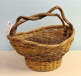 Basket with Twig Handle