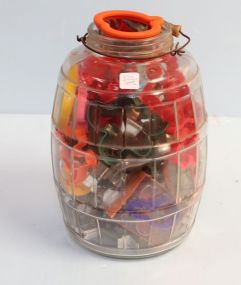 Glass Canister with Cookie Cutters