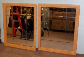Two Beveled Glass Mirrors